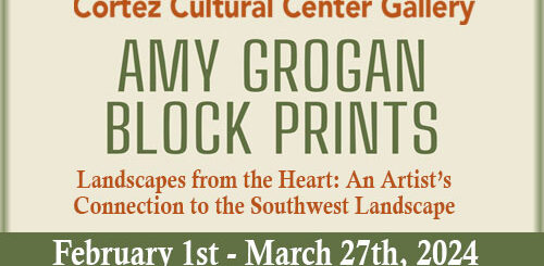 Amy Grogan Block Prints held over to March 27th