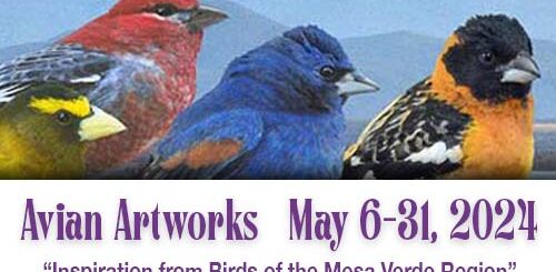 Avian Artworks May 6 - 31, 2024